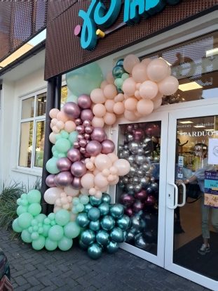 Balionų girlianda "Pastelinė blizgi"