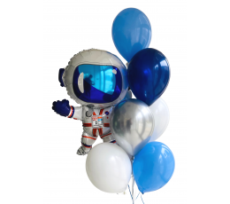 Helio balionų puokštė "Kosmonautas"