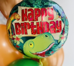 Helio balionų puokštė "Dino" 1