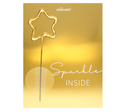 Bengališka ugnelė su atviruku "Sparkle inside" (11x8 cm)