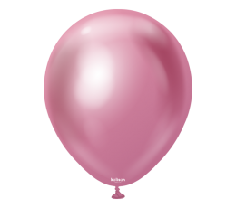 Chrominis balionas, mirror pink (30 cm/Kalisan)