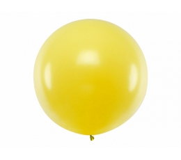 Didelis balionas, geltonas (1 m/Party Deco)