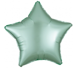Folinis balionas "Mėtinė žvaigždė", matinis (48 cm)