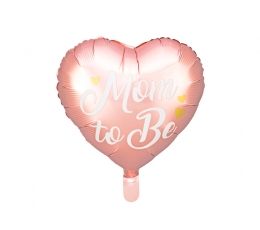 Folinis balionas "Mom to be", rausvas (35 cm)