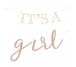 Forminė girlianda "It's a girl" (3 m)