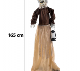 Interaktyvi dekoracija "Moteriškė su žibintu" (165 cm) TIK SU VENIPAK! 1 Interaktyvi dekoracija "Moteriškė su žibintu" (165 cm) TIK SU VENIPAK! 1