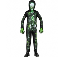 Karnavalinis kostiumas "Užkrėstas skeletas" (8-10 m.)
