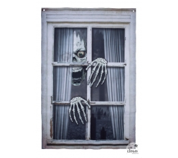 Langų dekoracija-plakatas "Skeletas" (120x80 cm)