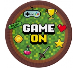 Lėkštutės "Game on" (6 vnt./18 cm)