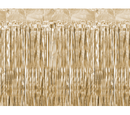 Folinė užuolaida-lietutis, rusvai auksinė (90x250 cm)