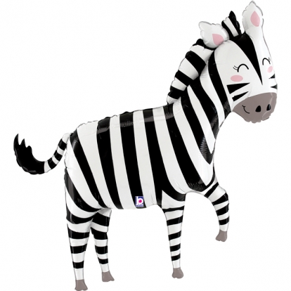 Folinis forminis balionas "Zebras" (127 cm)