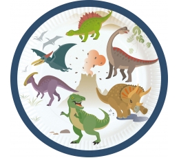 Lėkštutės "Dinozaurai" (8 vnt./18 cm)