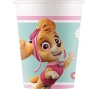 Puodeliai "Šuniukai Patruliai", rožiniai (8 vnt./200 ml)