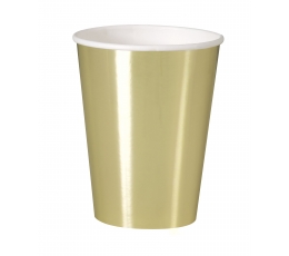 Puodeliai, žvilgantys auksiniai (8 vnt./355 ml)