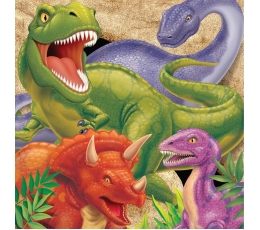 Servetėlės "Dinozauras Dinas" (16 vnt.)