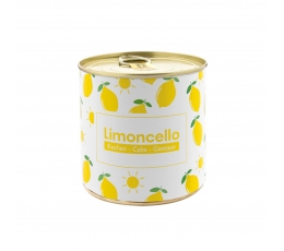 Staigmena-pyragėlis skardinėje "Limoncello", su žvakute (8,5 cm/130 g.)