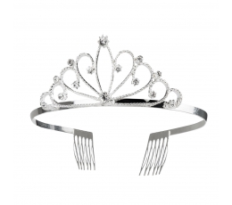 Tiara-karūna, sidabrinė