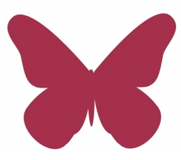 Drugeliai "Laimė XS"/ prl. bordo (20 vnt.)