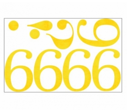 Lipdukai / skaičiukas "6" (1 vnt)