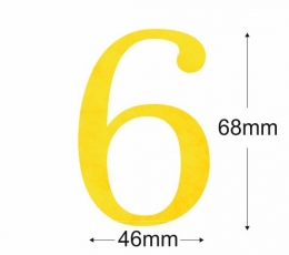 Lipdukai / skaičiukas "6" (1 vnt) 1