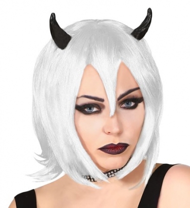 Perukas su ragais "Demonė"