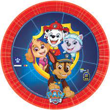 Lėkštutės „Paw Patrol“ (8 vnt./18 cm)